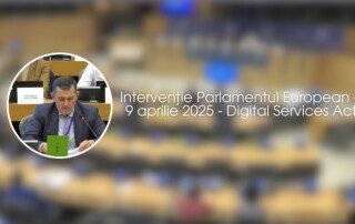 Intervenție PE - 9 aprilie 2025 Libertatea de exprimare și Digital Services Act