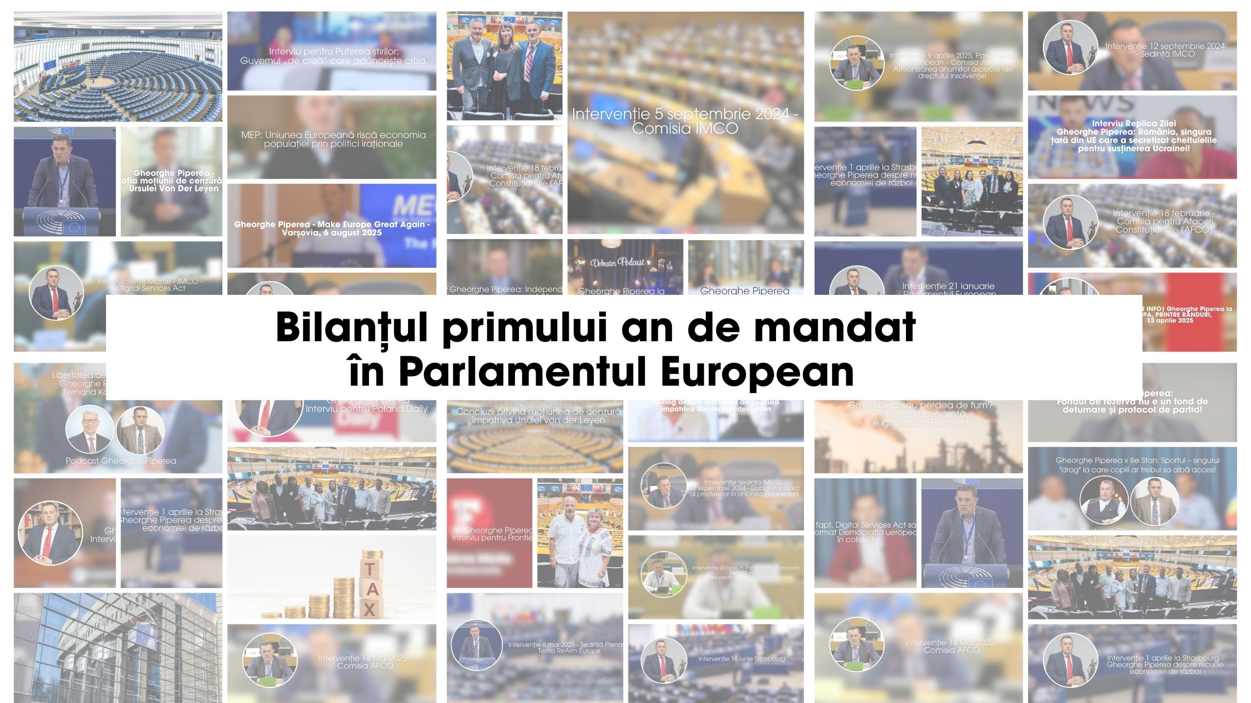 Gheorghe Piperea - bilanțul primului an de mandat în Parlamentul European. v2