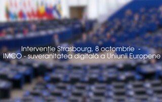 Intervenție Strasbourg, 8 octombrie - IMCO - suveranitatea digitală a Uniunii Europene